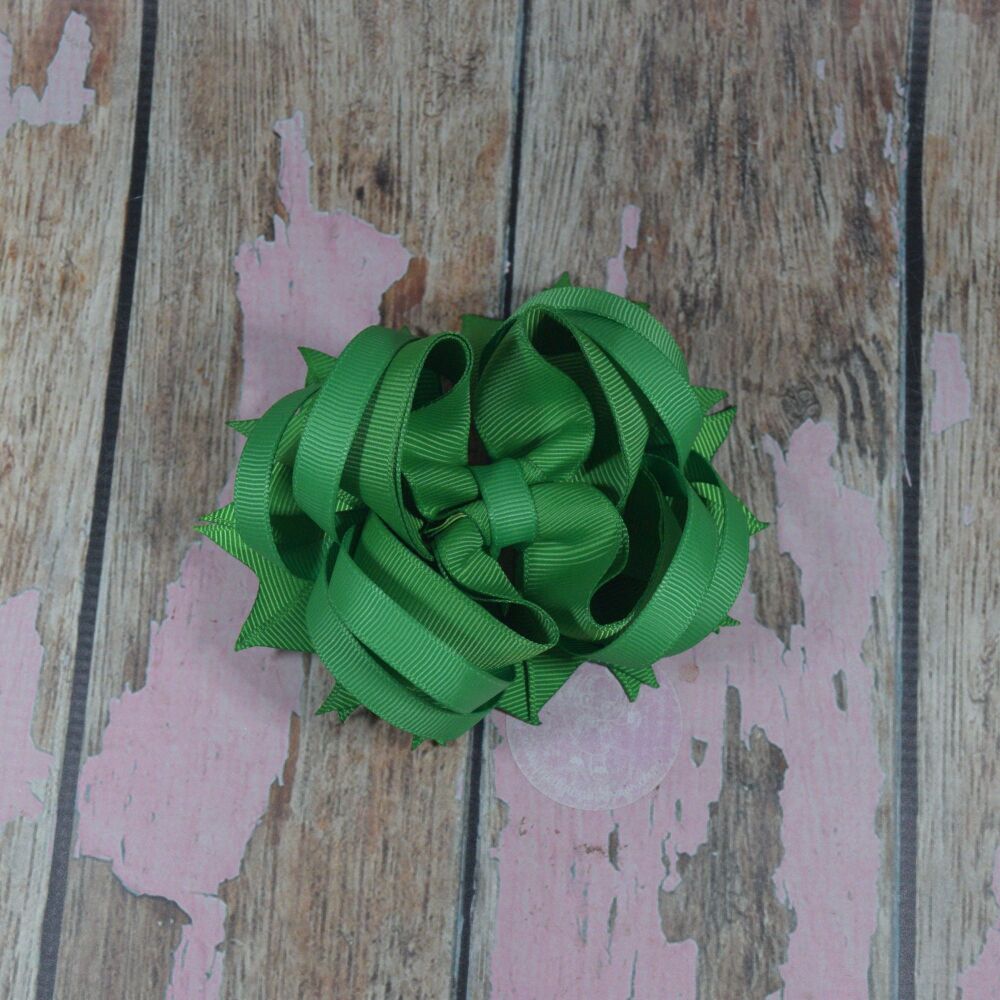 4.5" Plain Princess Style Bow - Classic Green