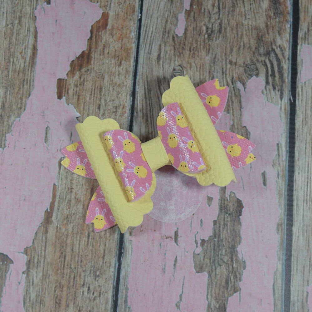 Dottie Bow - Lemon pink chics