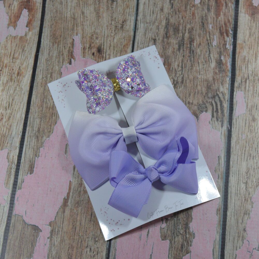 Lilac Glitter set