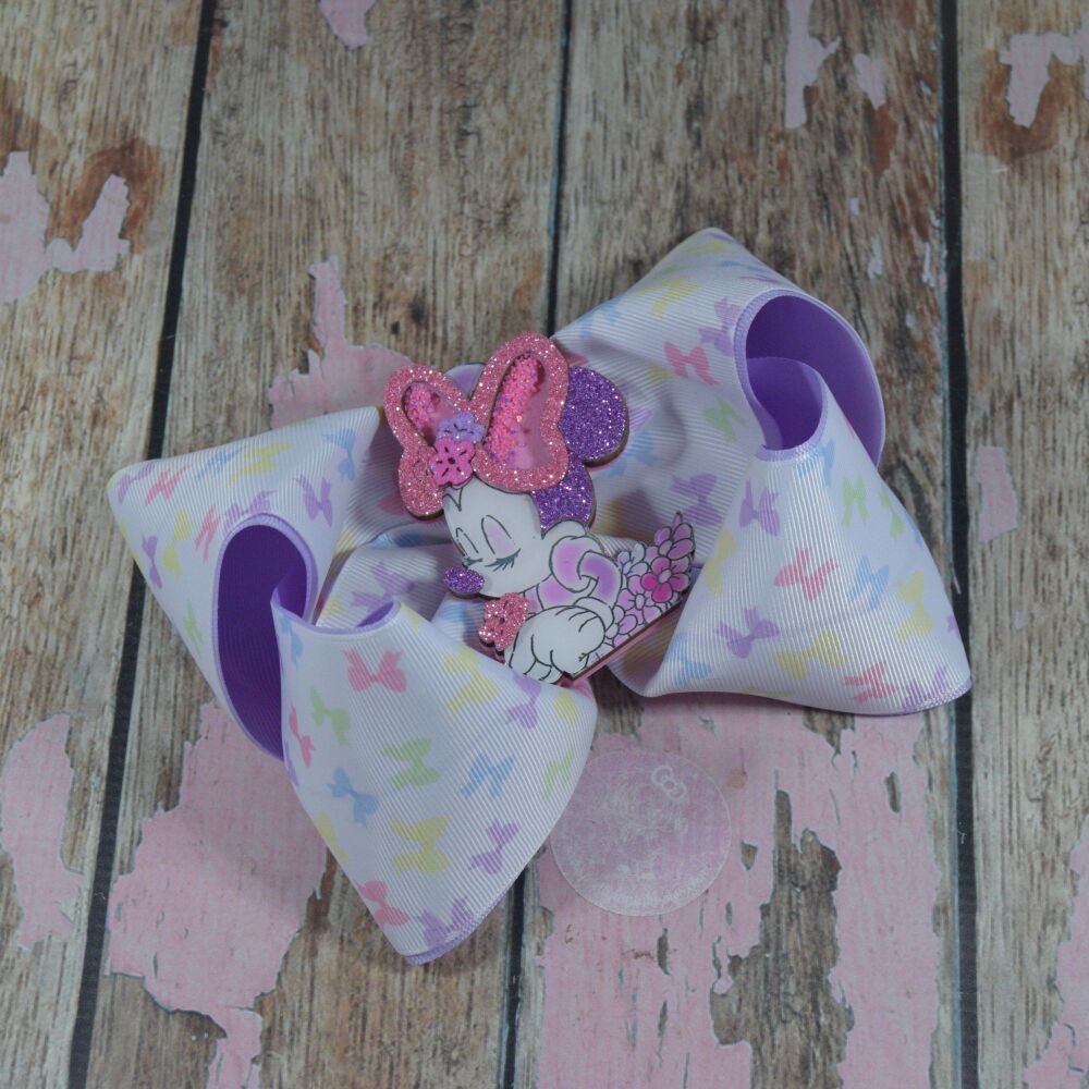 6" Extra Boutique Bow - Minnie