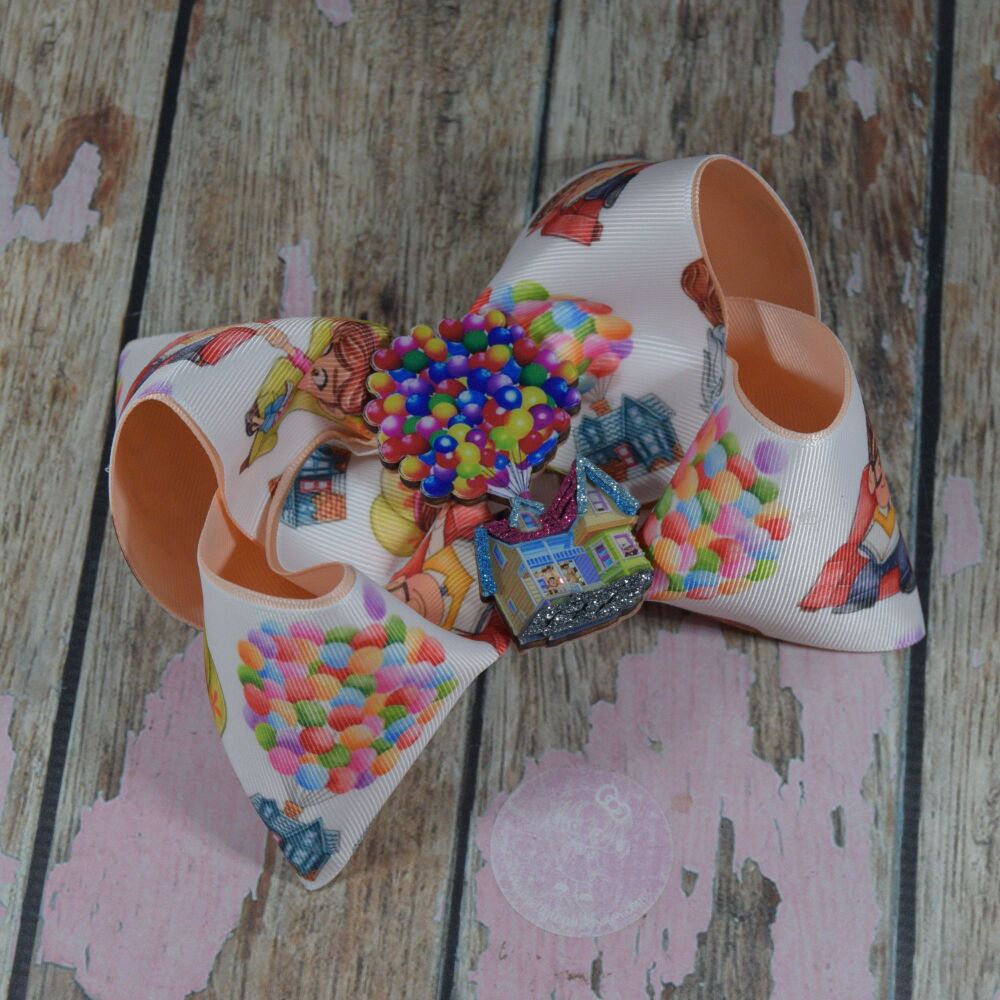 6" Extra Boutique Bow - Up, Up And away