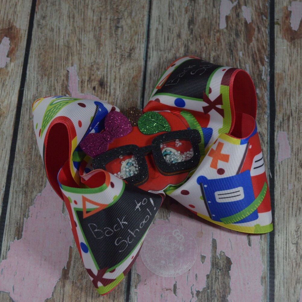 6" Extra Boutique Bow - A for Apple