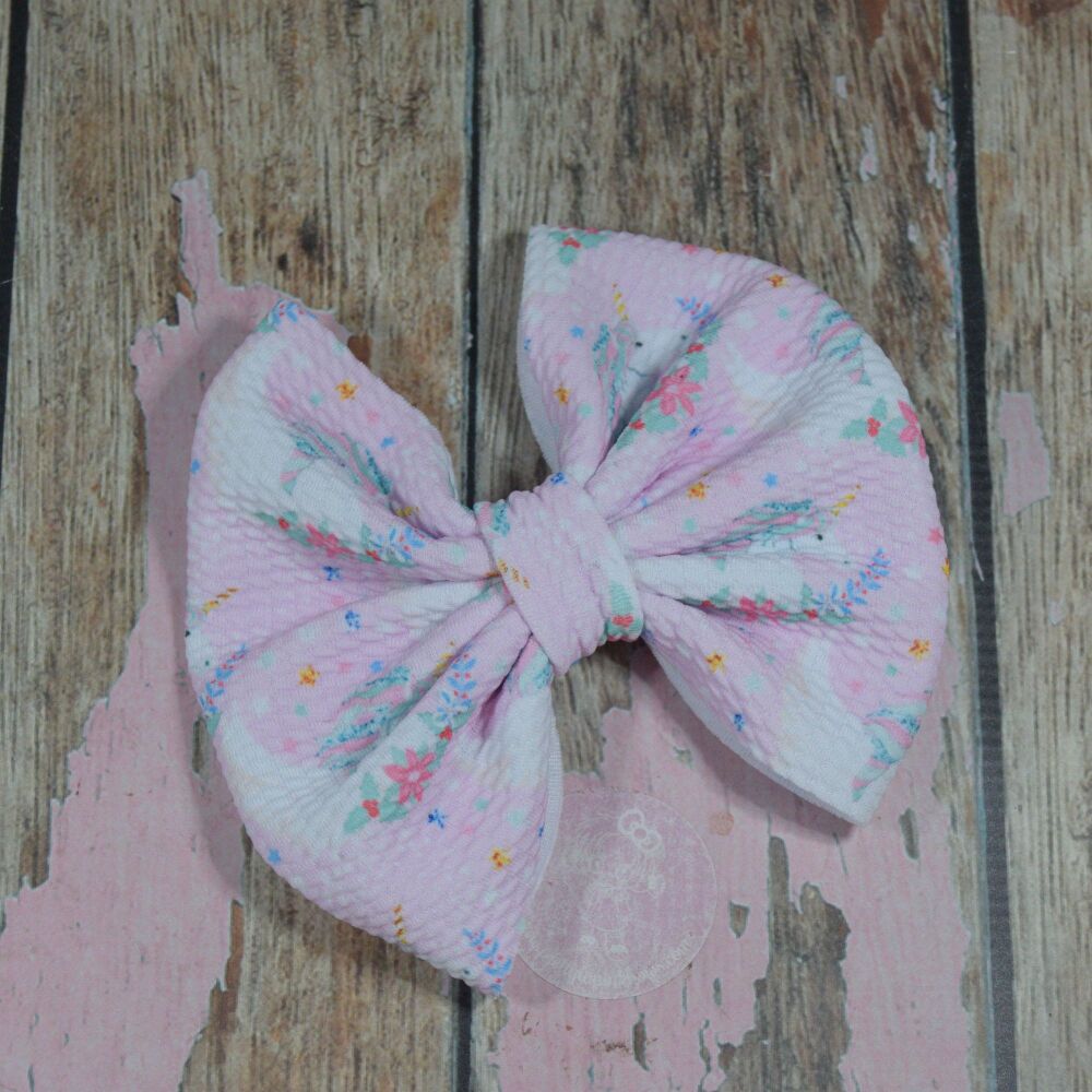 Soft XLarge Minnie bows - Unicorn flowers