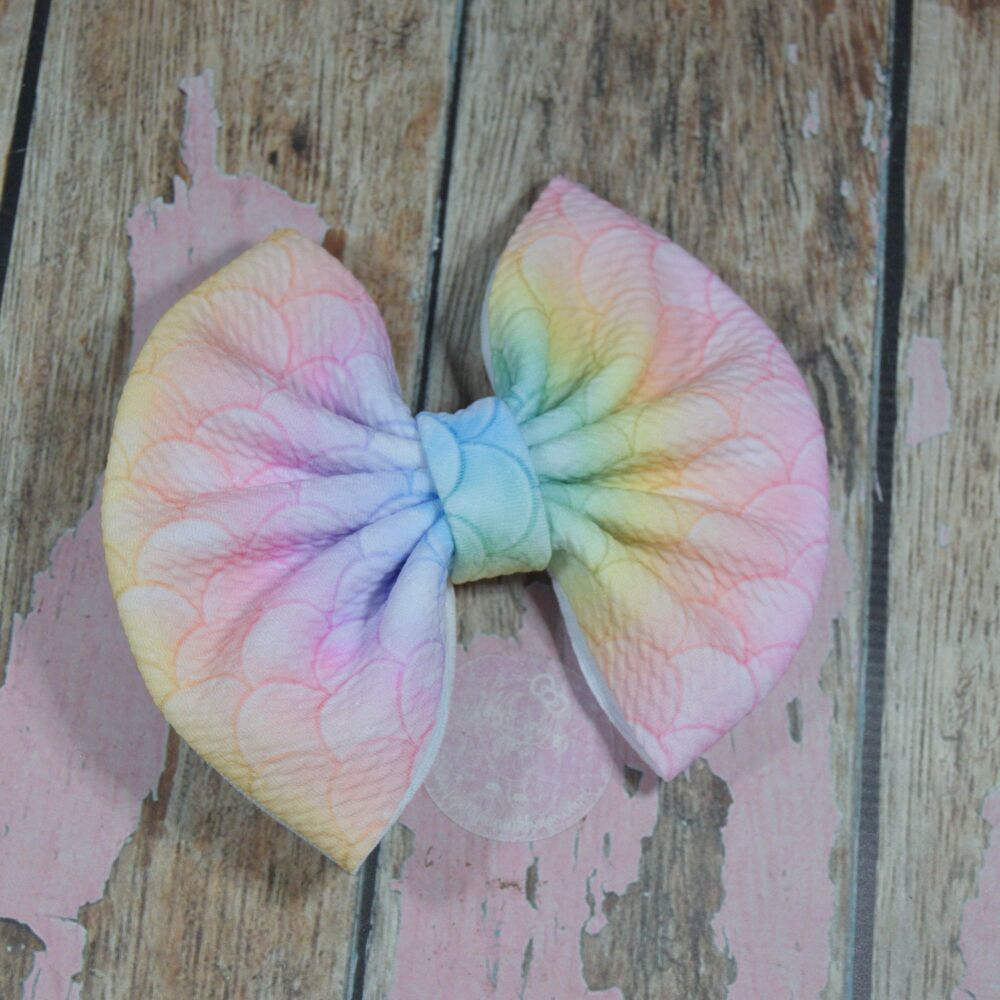Soft XLarge Minnie bow - Pastel Mermaid