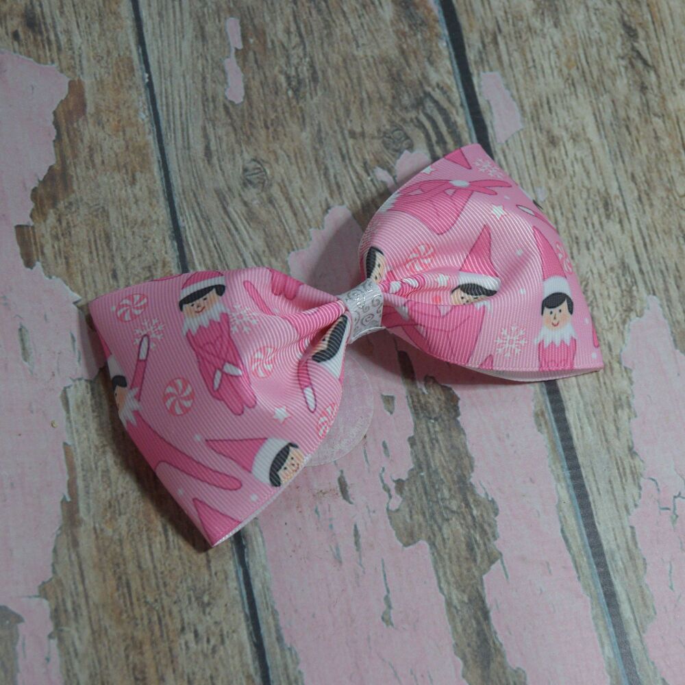 Large Minnie Bow - Pink Elfs