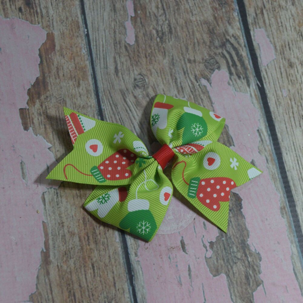 single loop pinwheel bow - Warm and cosy