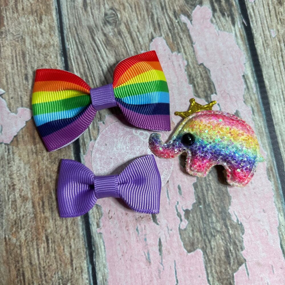My First Clippie Set - Rainbow Elephant