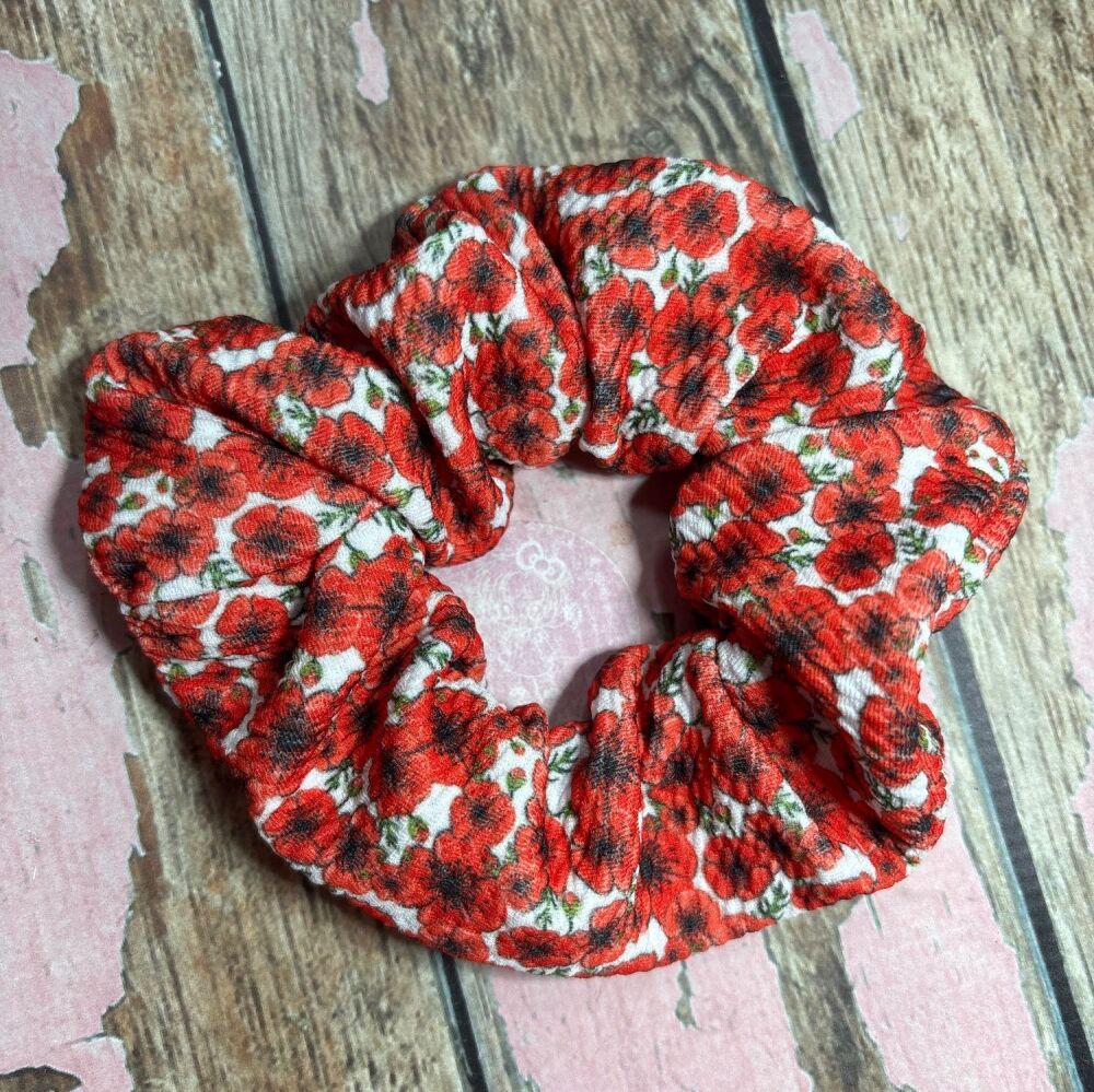 Middie scrunchie - poppies