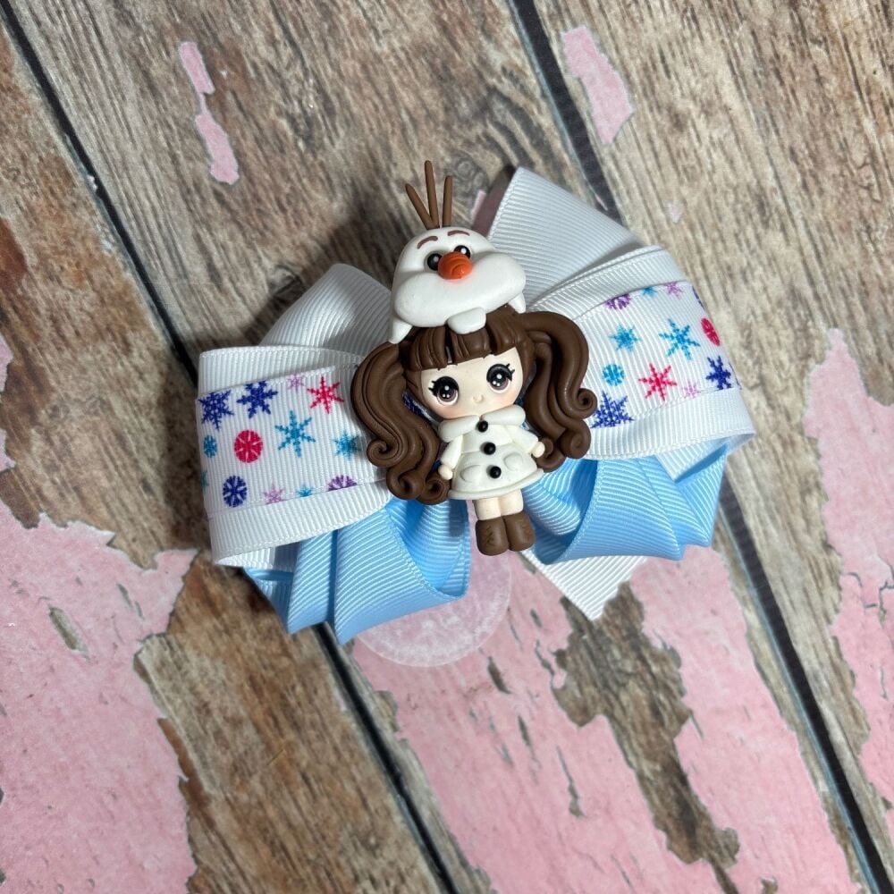 Petal Bow - I look OLAF like a snowman