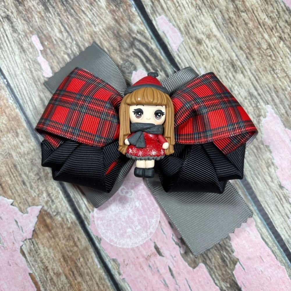 Petal Bow - Tartan Girl