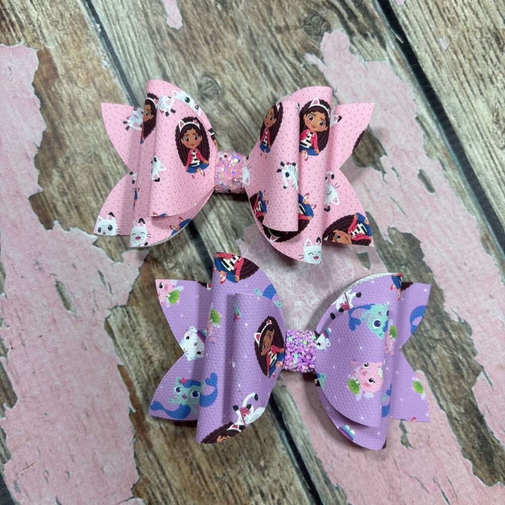 Dolly Bow - Gabby' Dollhouse pink or lilac