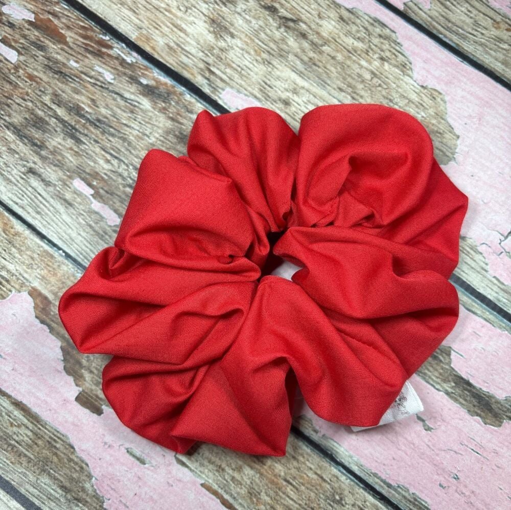 XL Scrunchie - Red Cotton