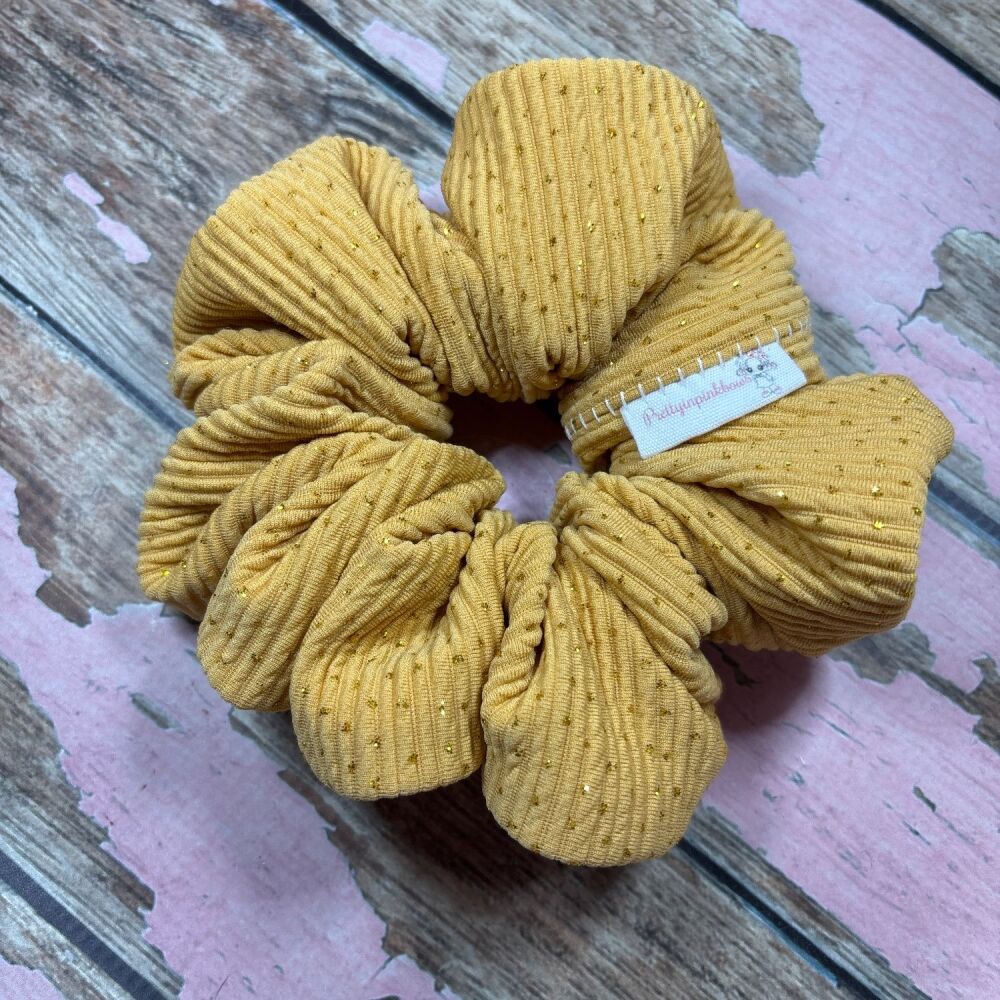 XL Scrunchie - Gold Glitter