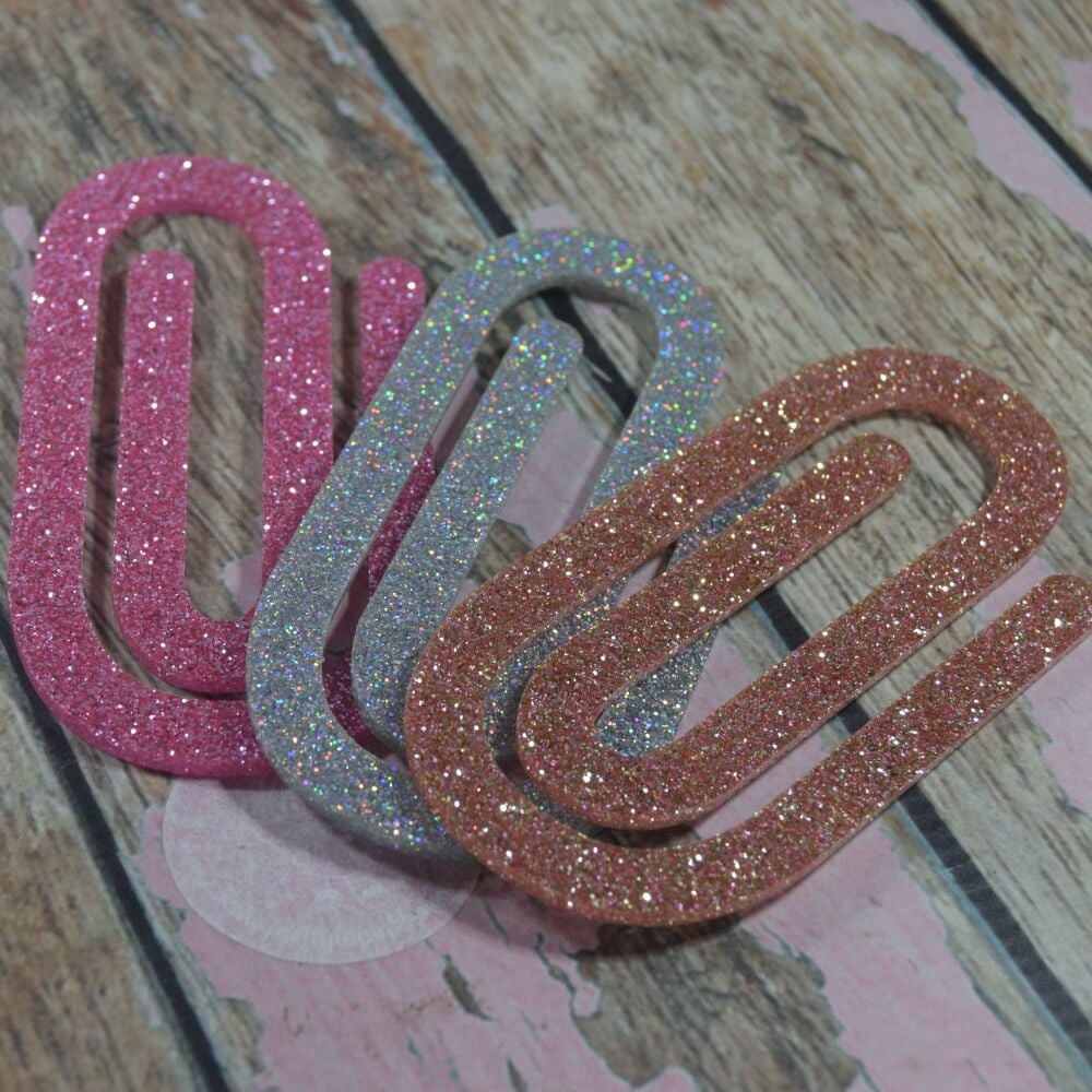 XL Glitter Paper Clips