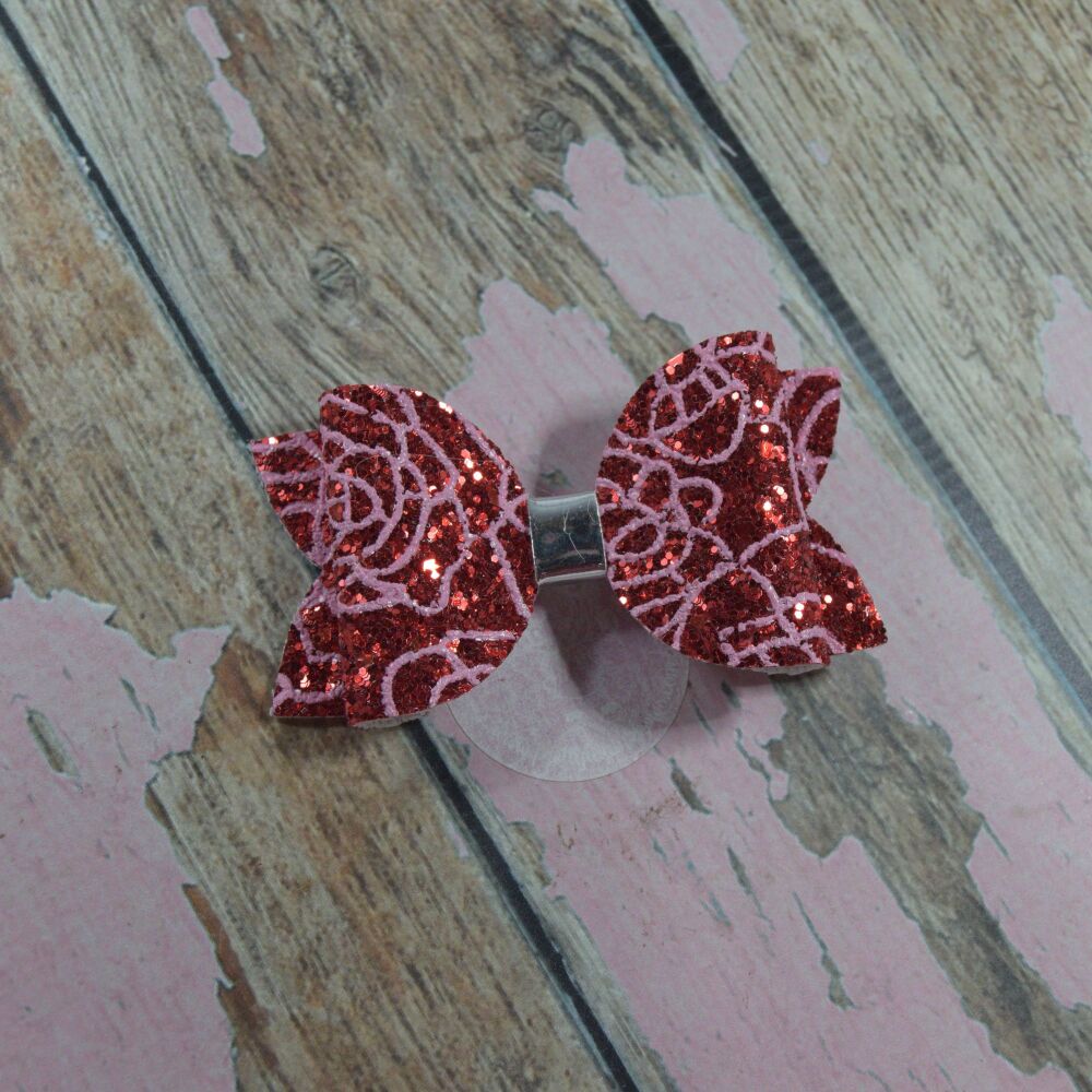 Doll Bow - Red Roses