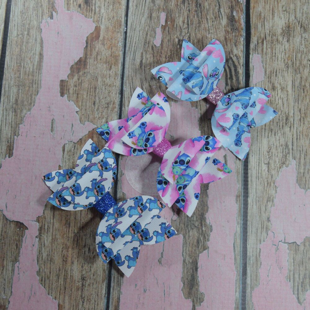 Dolly Bow - Stitch Blue, Pink or white