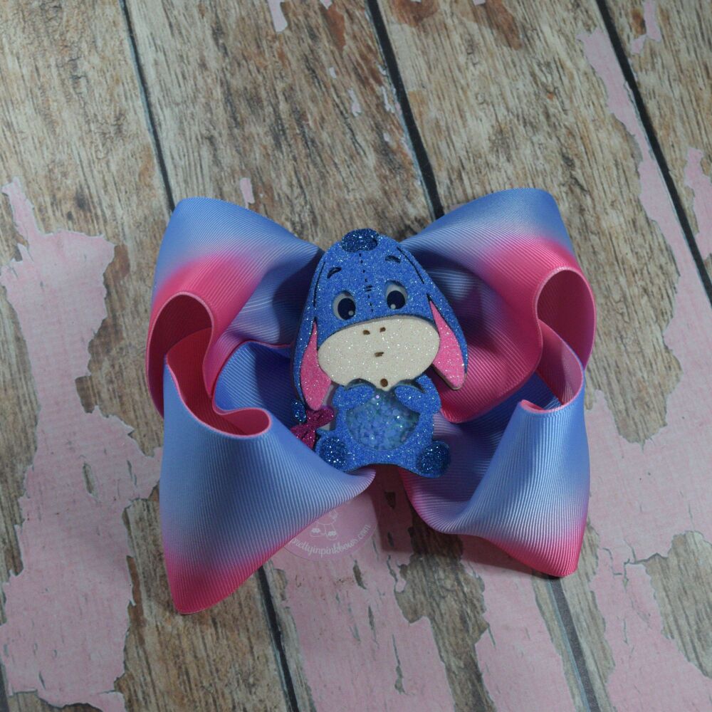 6" Extra boutique bow - Eeyore