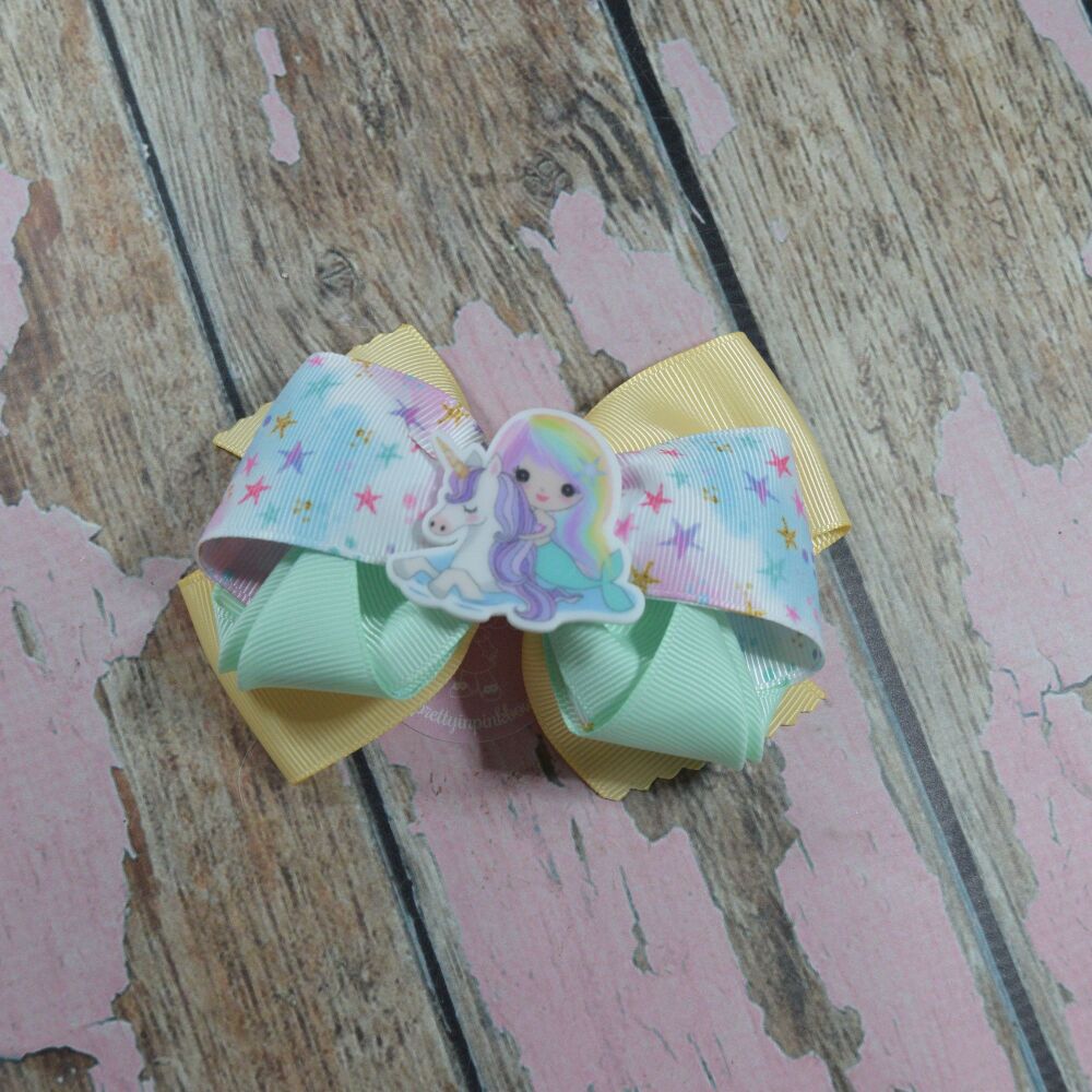 Petal Bow - Pastel Mermaid