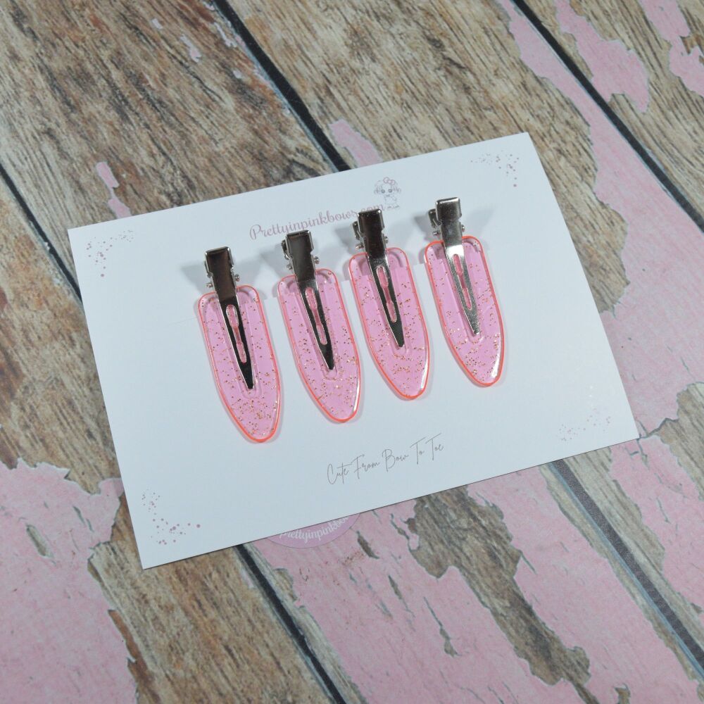 Fridge Clips - Pink Glitter