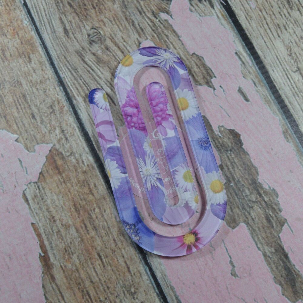 XL Paper Clip - Lilac Daisies