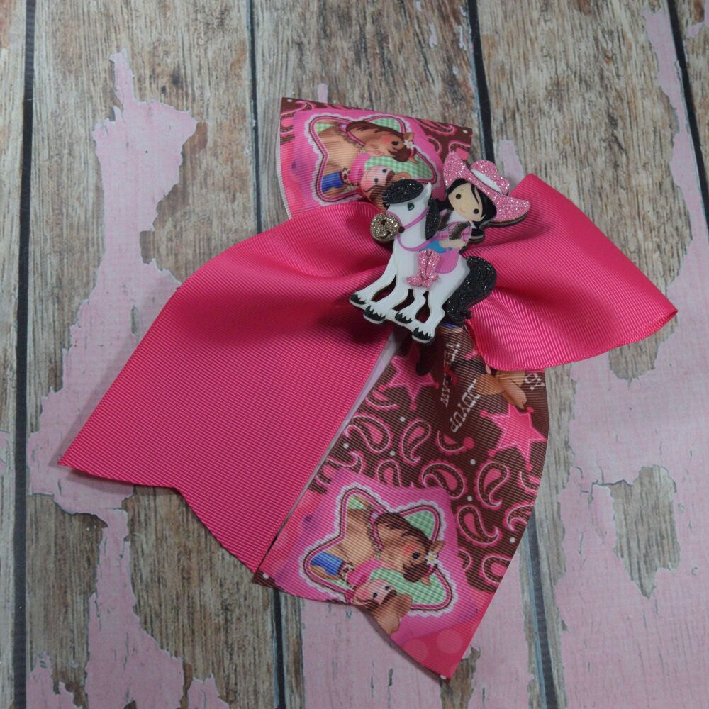 Extra Cheer Bow - Cow Girl
