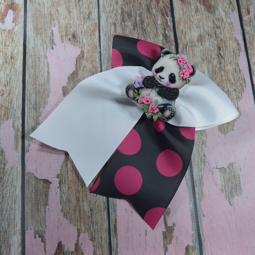 Extra Cheer Bow - Panda