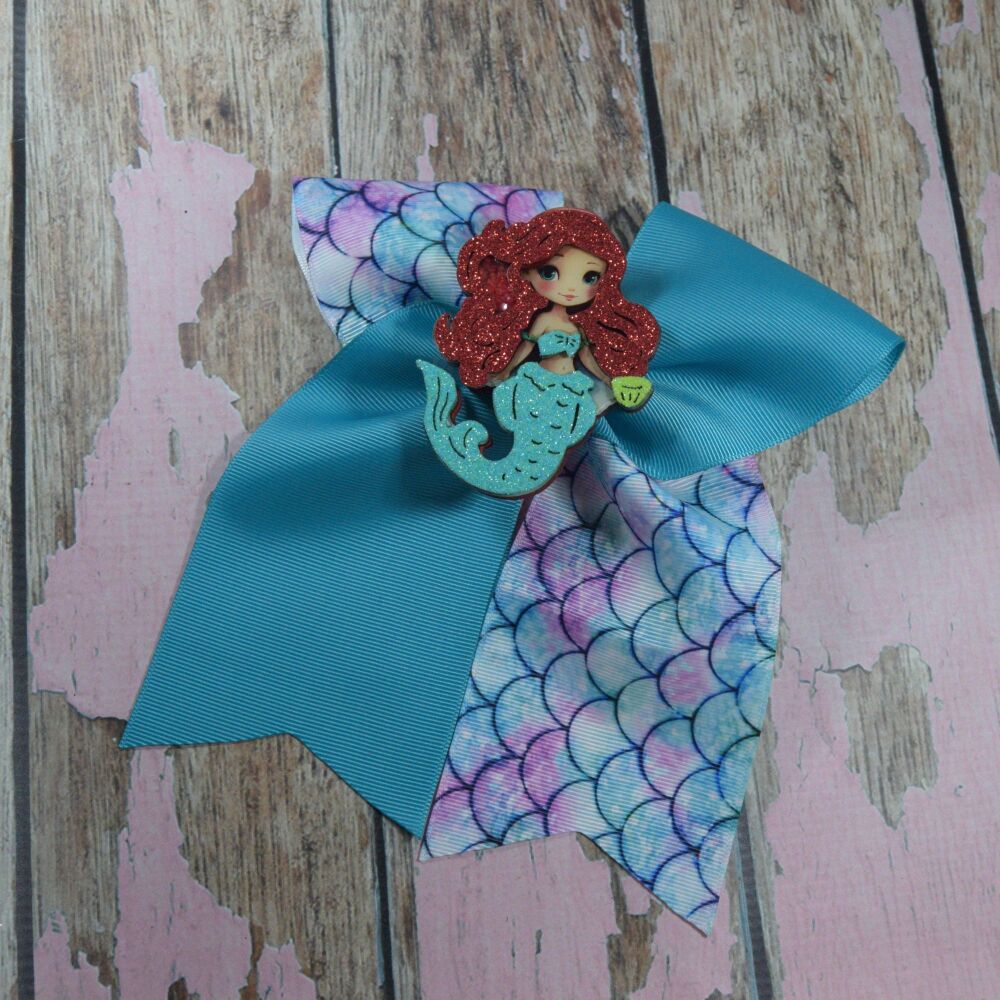 Extra Cheer Bow - Mermaid
