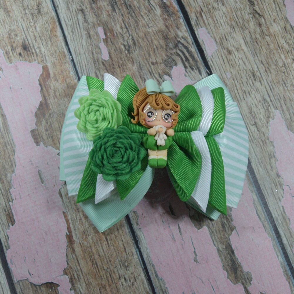 Envelope Bow - Grace in green