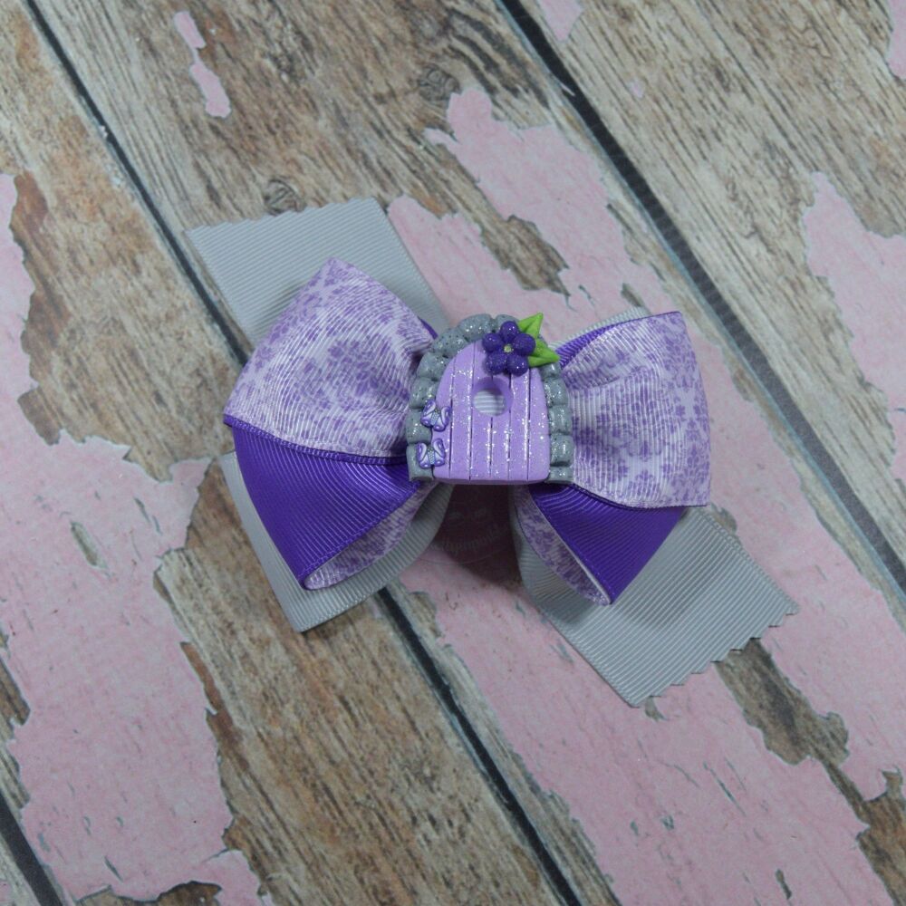Dragonfly Bow - Lilac Fairy Door