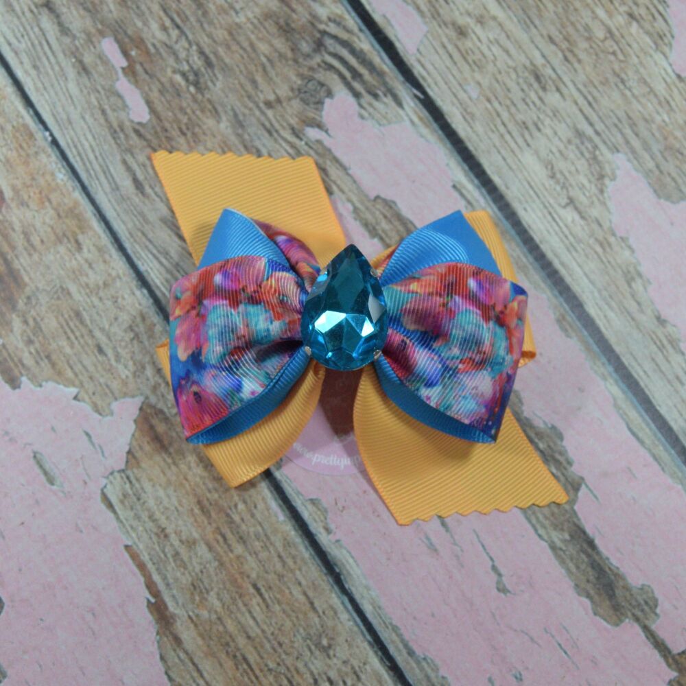 Dragonfly Bow - Blue sapphire