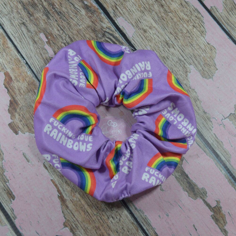 Medium Scrunchie - F*cking Love Rainbows