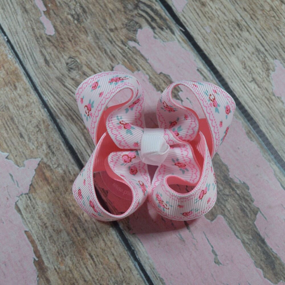 3" Double layered boutique Bow - Peony's
