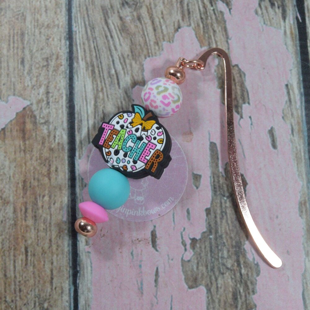Charm Bookmarks - Teacher animal print