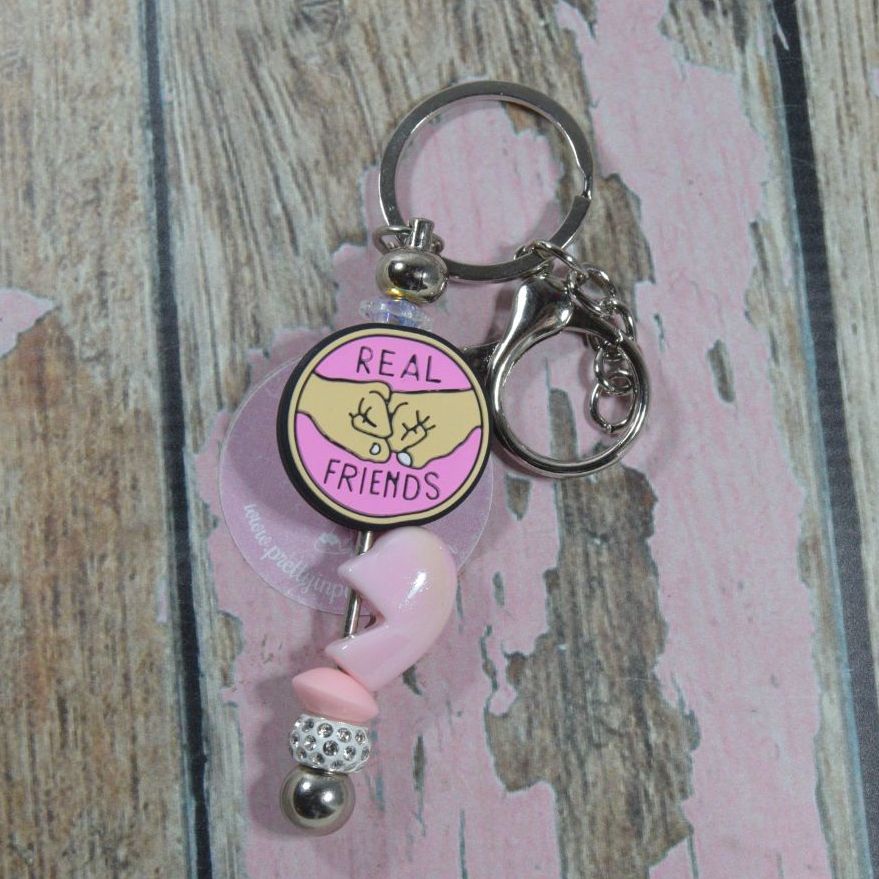 Charm Keychains - Real friends fiendship