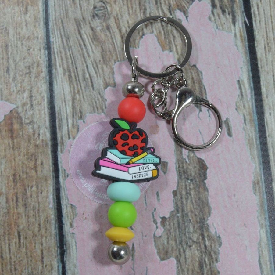 Charm Keychains - Teach, Love, Inspire