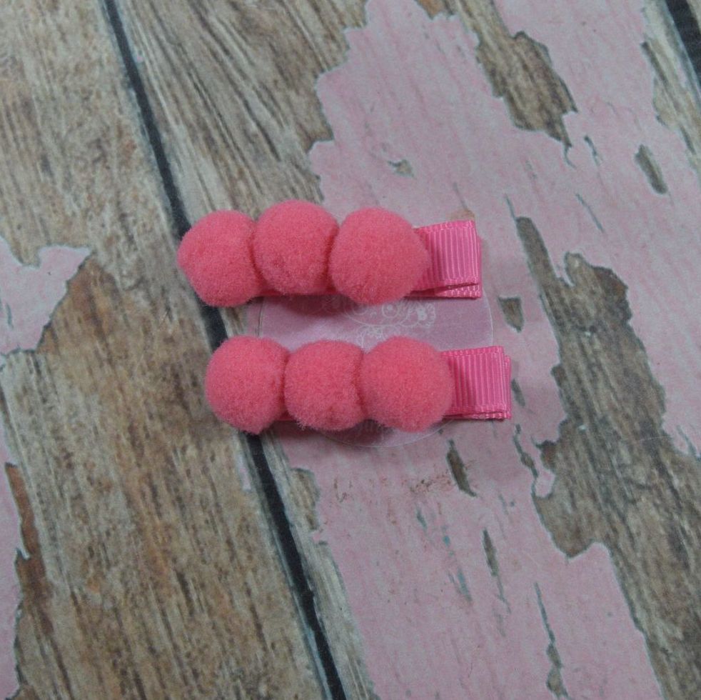 Pompom Clippies - Watermelon