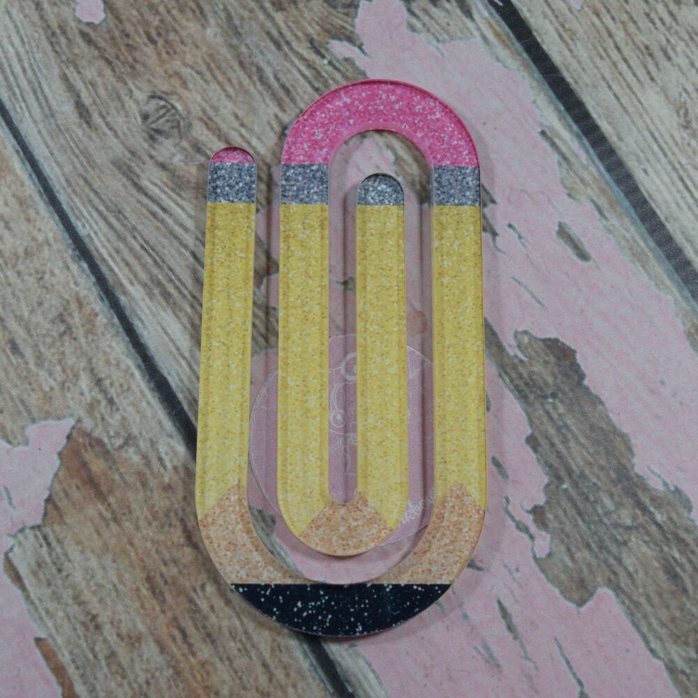XL Paperclip - Glitter Pencil