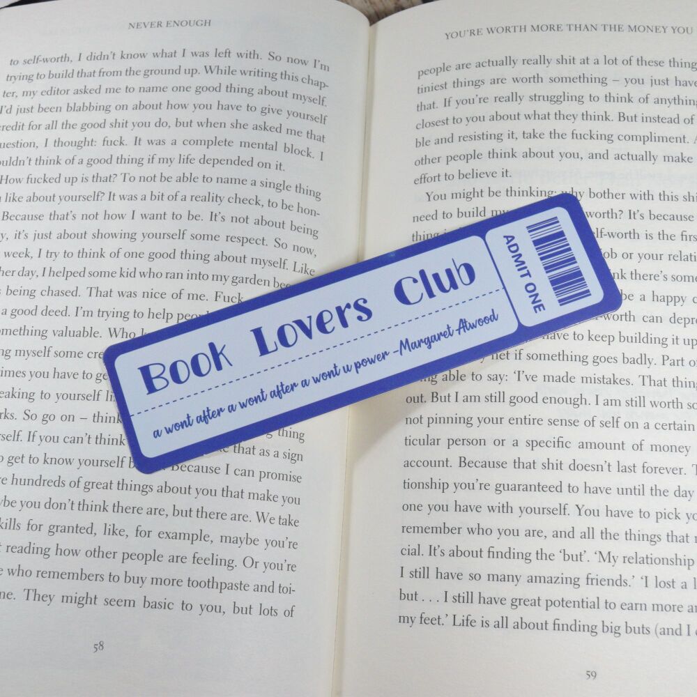 Card Bookmark - Book Lovers Club