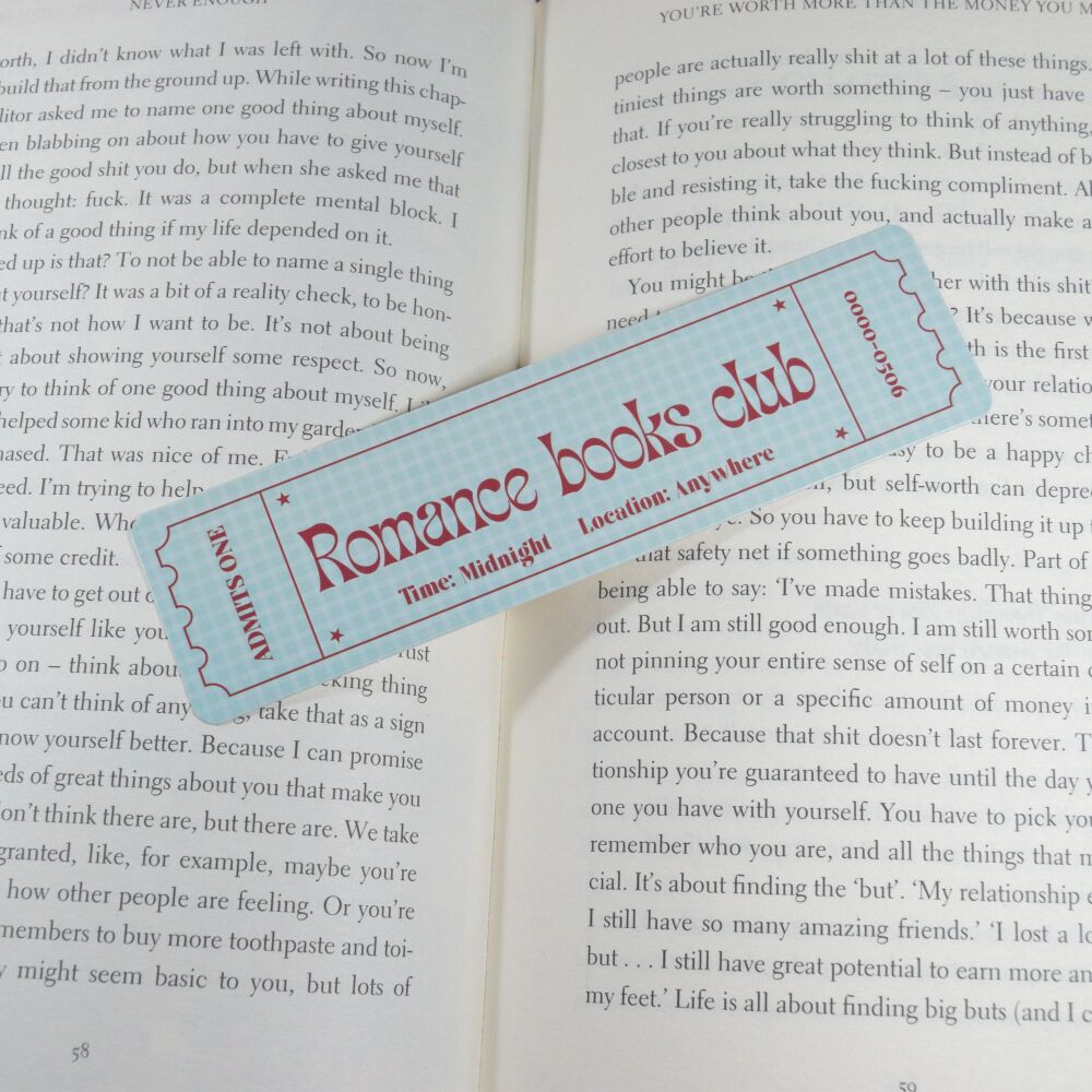 Card Bookmark - Romance Book Club