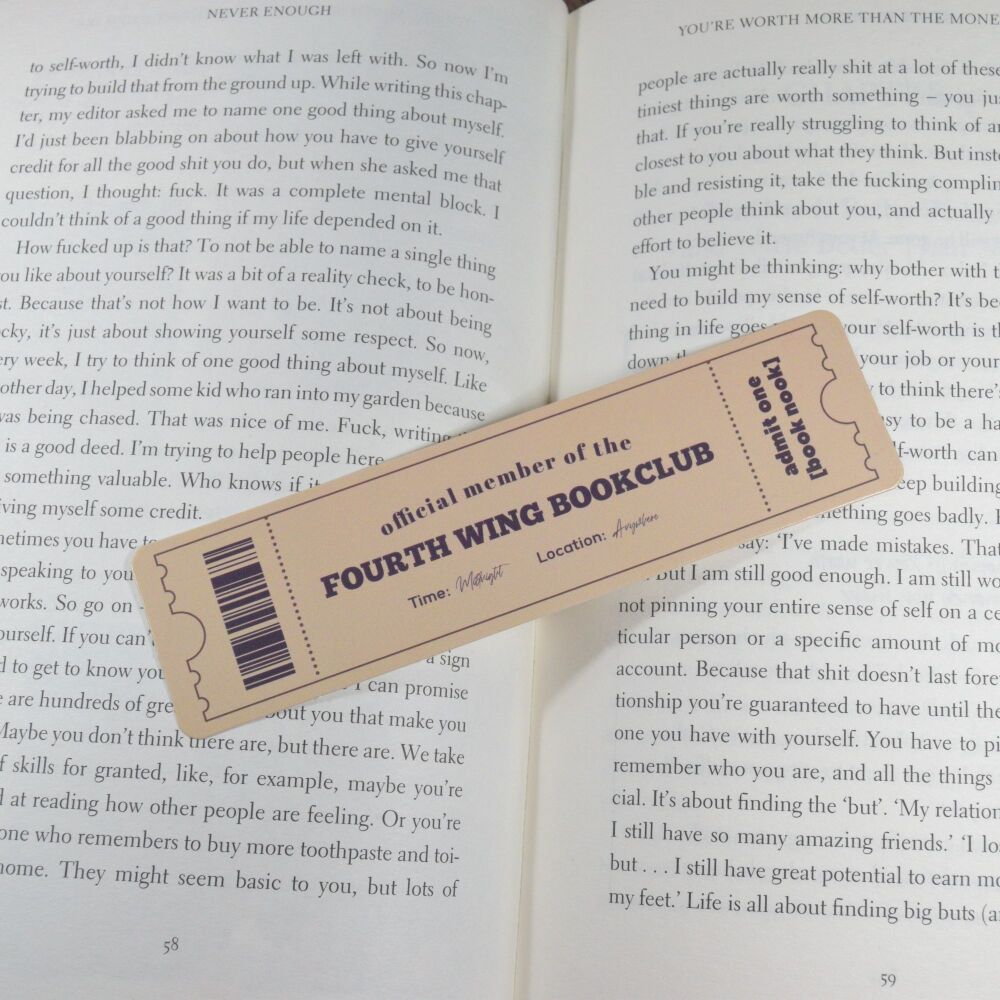 Card Bookmark - Official Member of the Forth wing Book club