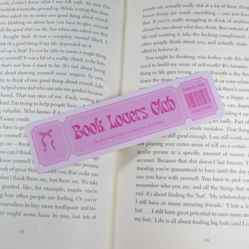 Card Bookmark - Book Lovers Club
