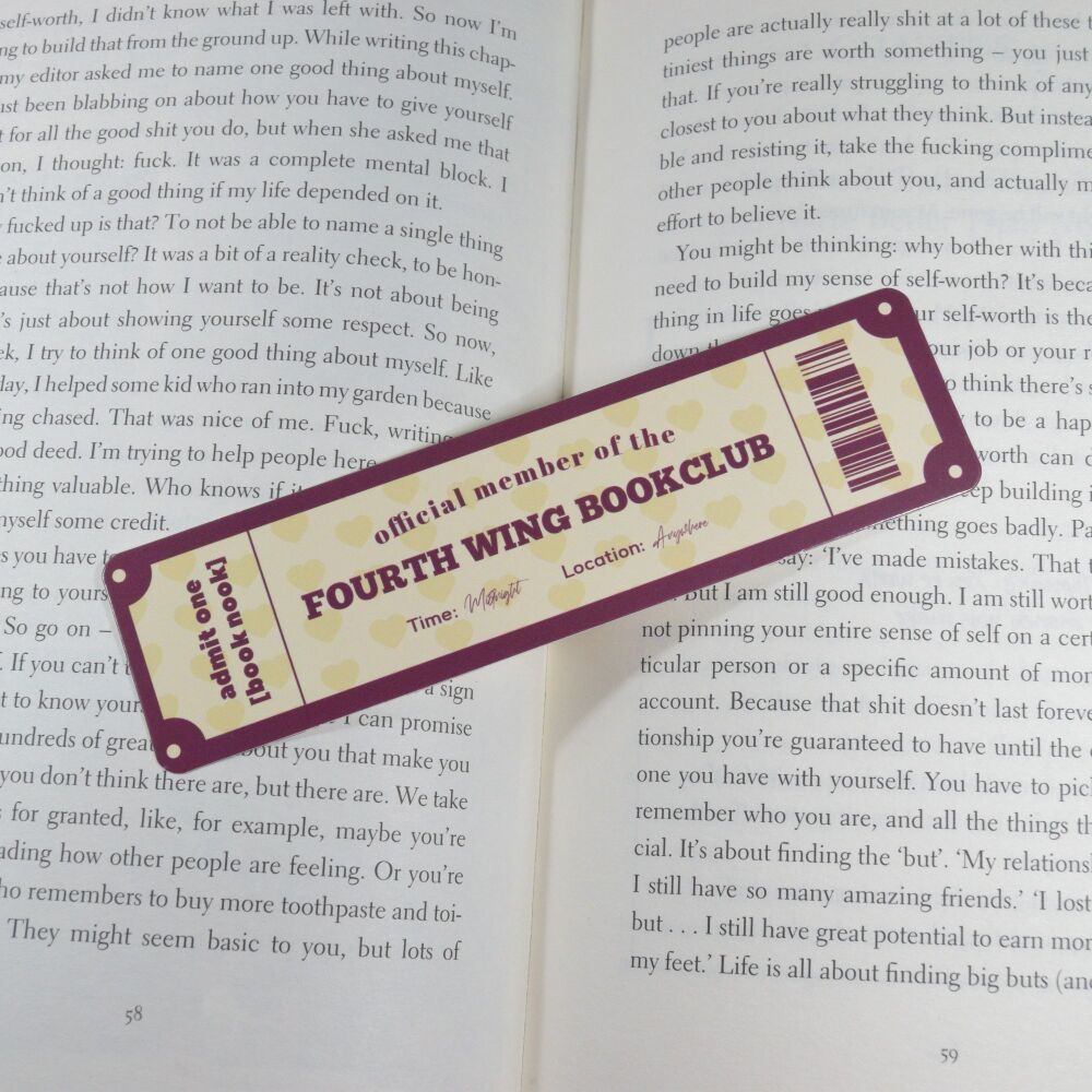 Card Bookmark - Official member of the Forth wing Book Club