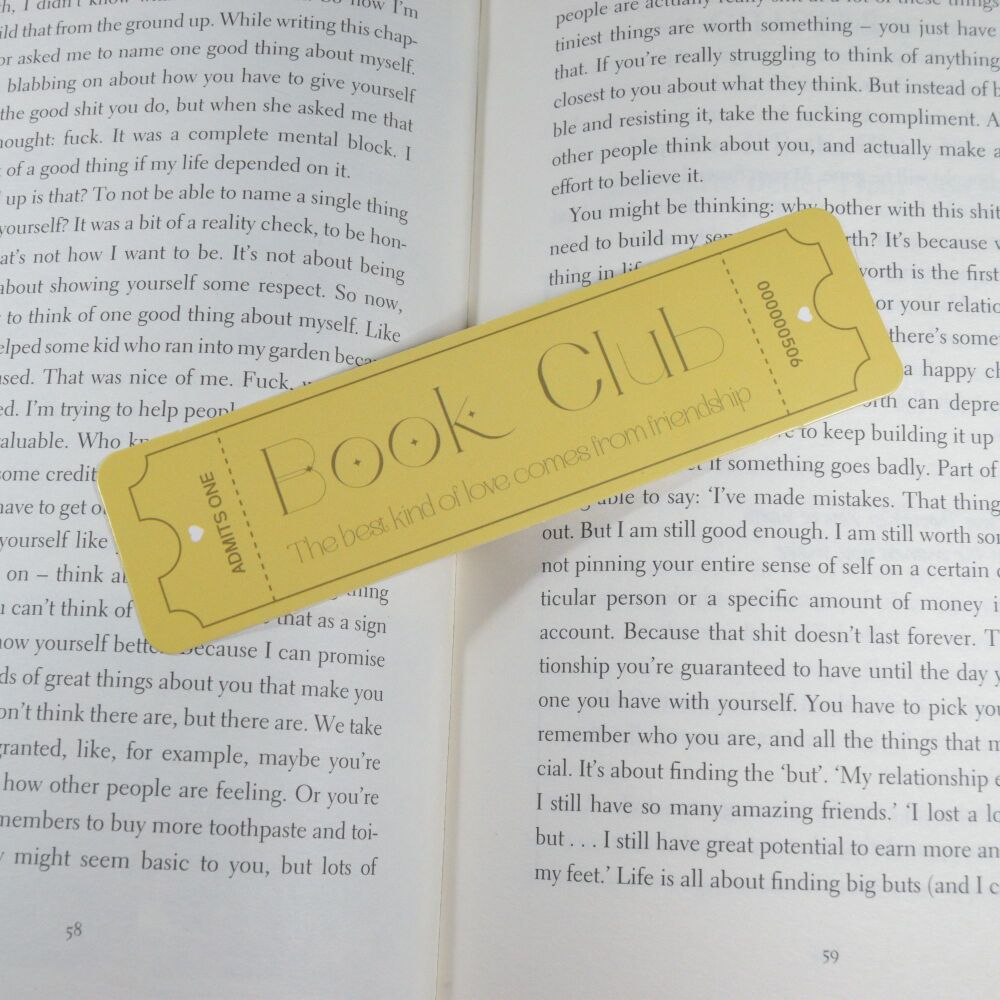 Card Bookmark - Book Club