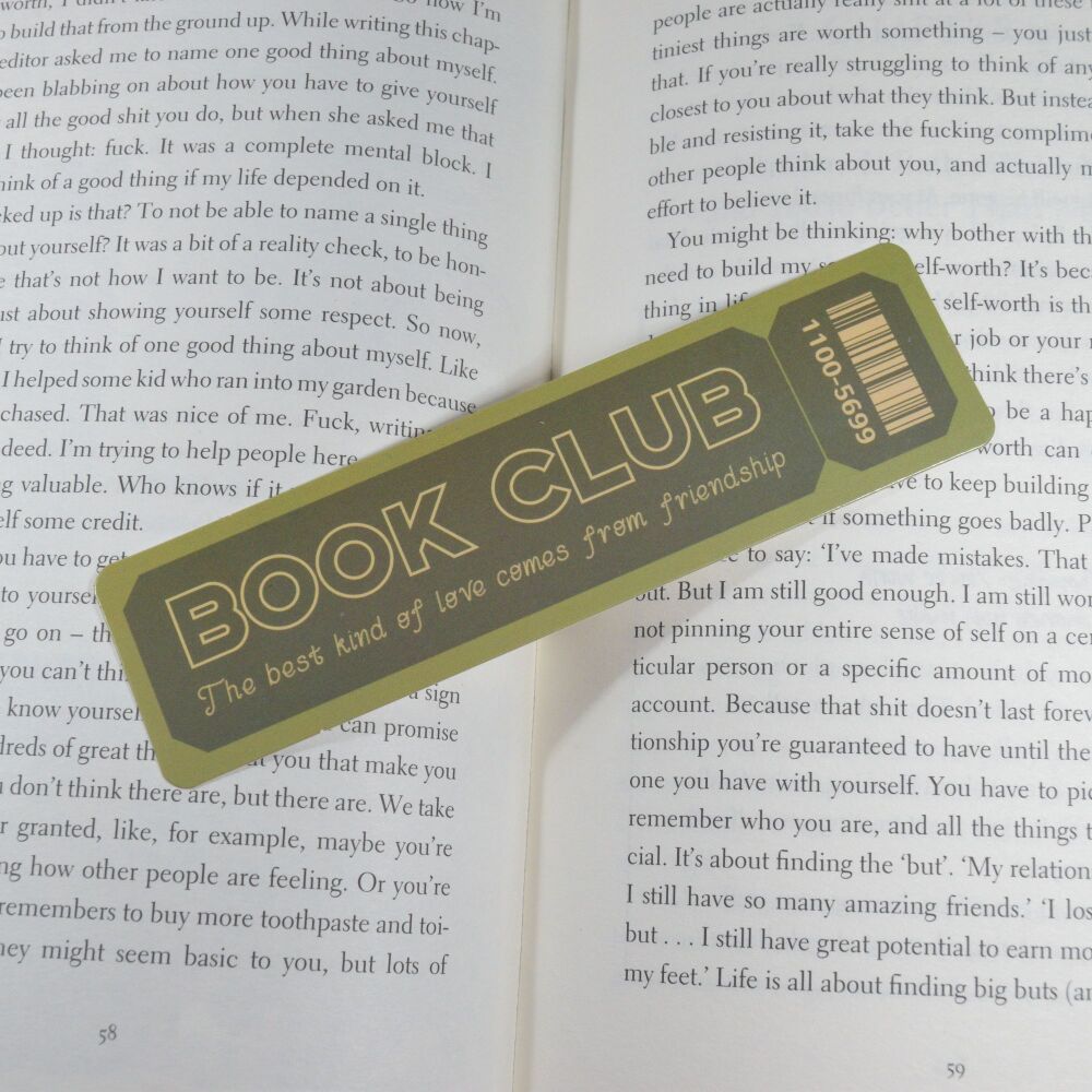 Card Bookmark - Book Club