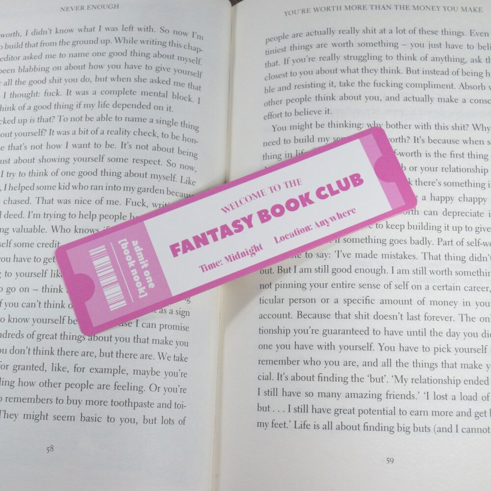 Card Bookmark - Fantasy Book Club