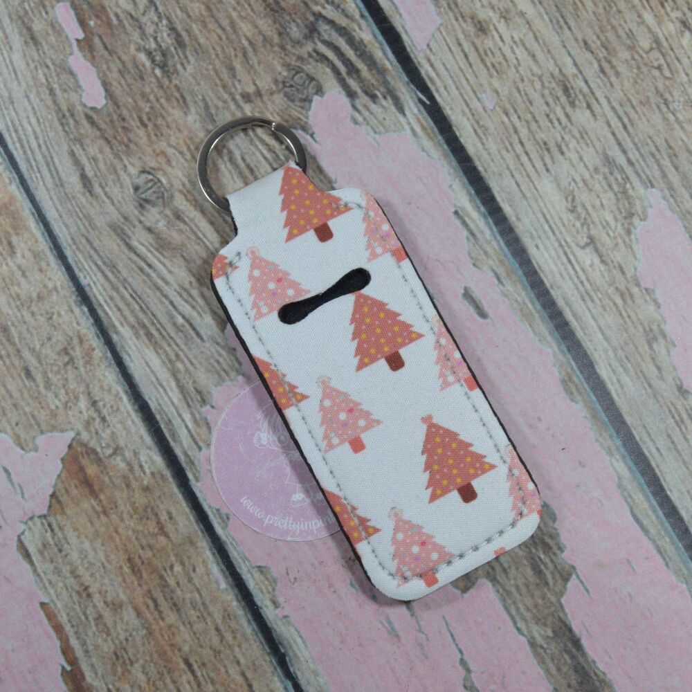 Lip Balm Keyring - Pink Christmas