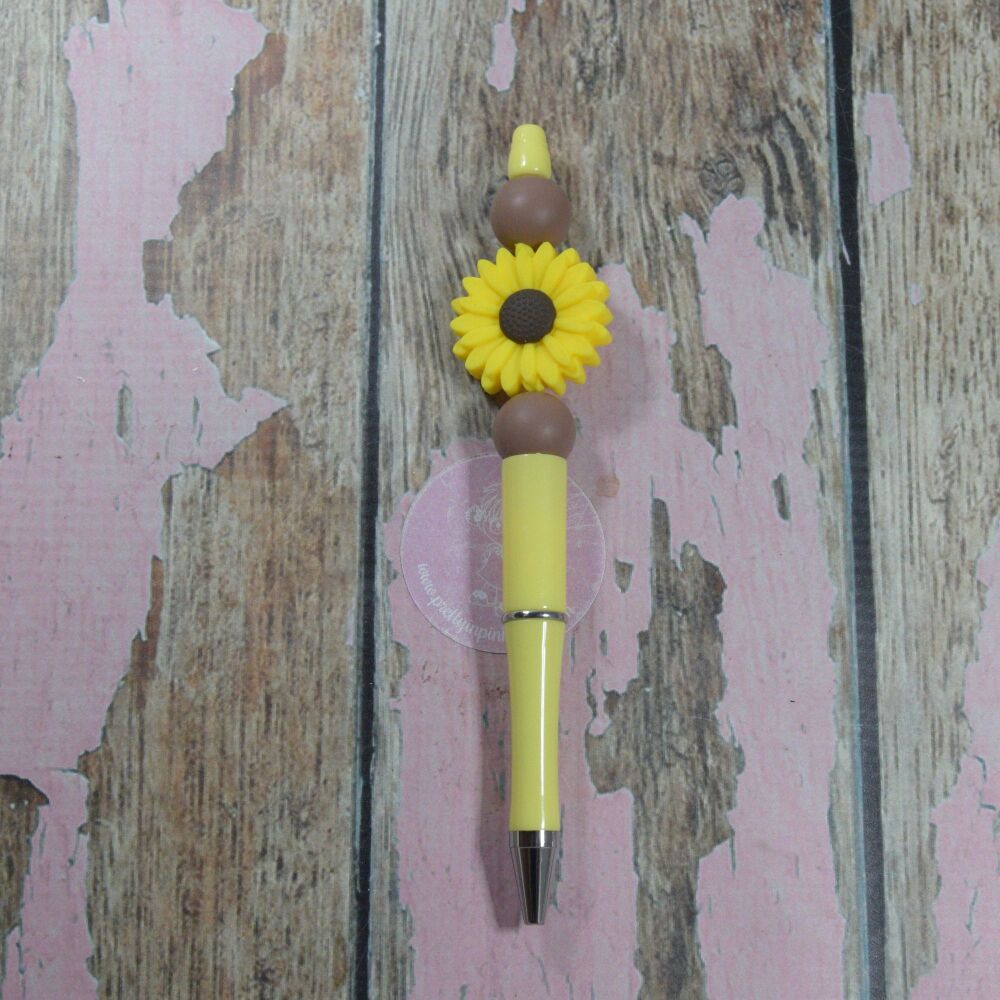 Bubble Pen - Sunflower Love ,Yellow and brown