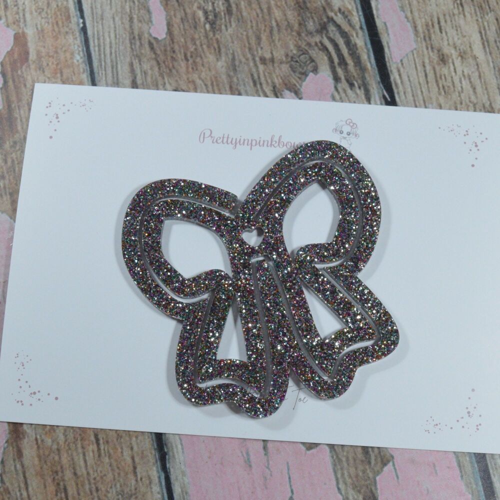 XL Bow Clip Book mark - Galaxy