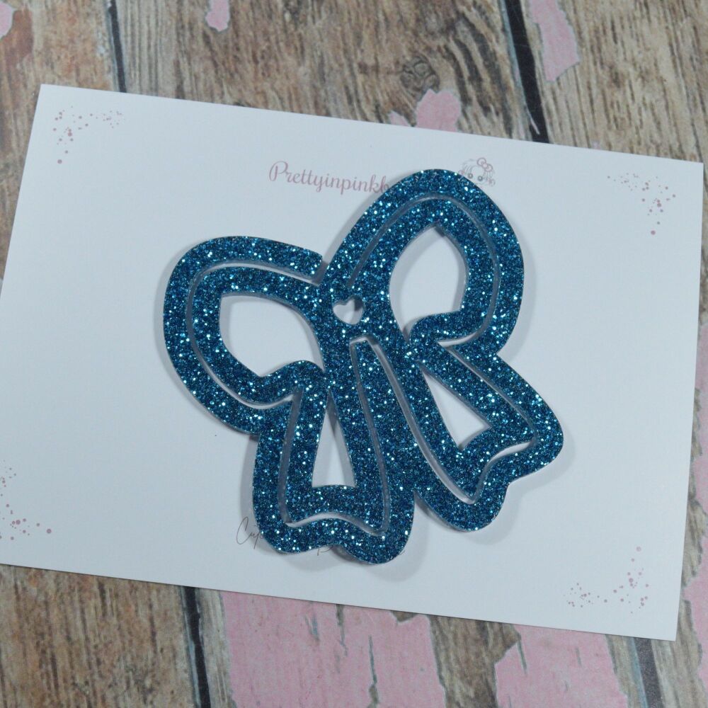 XL Bow Clip Book mark - Sapphire