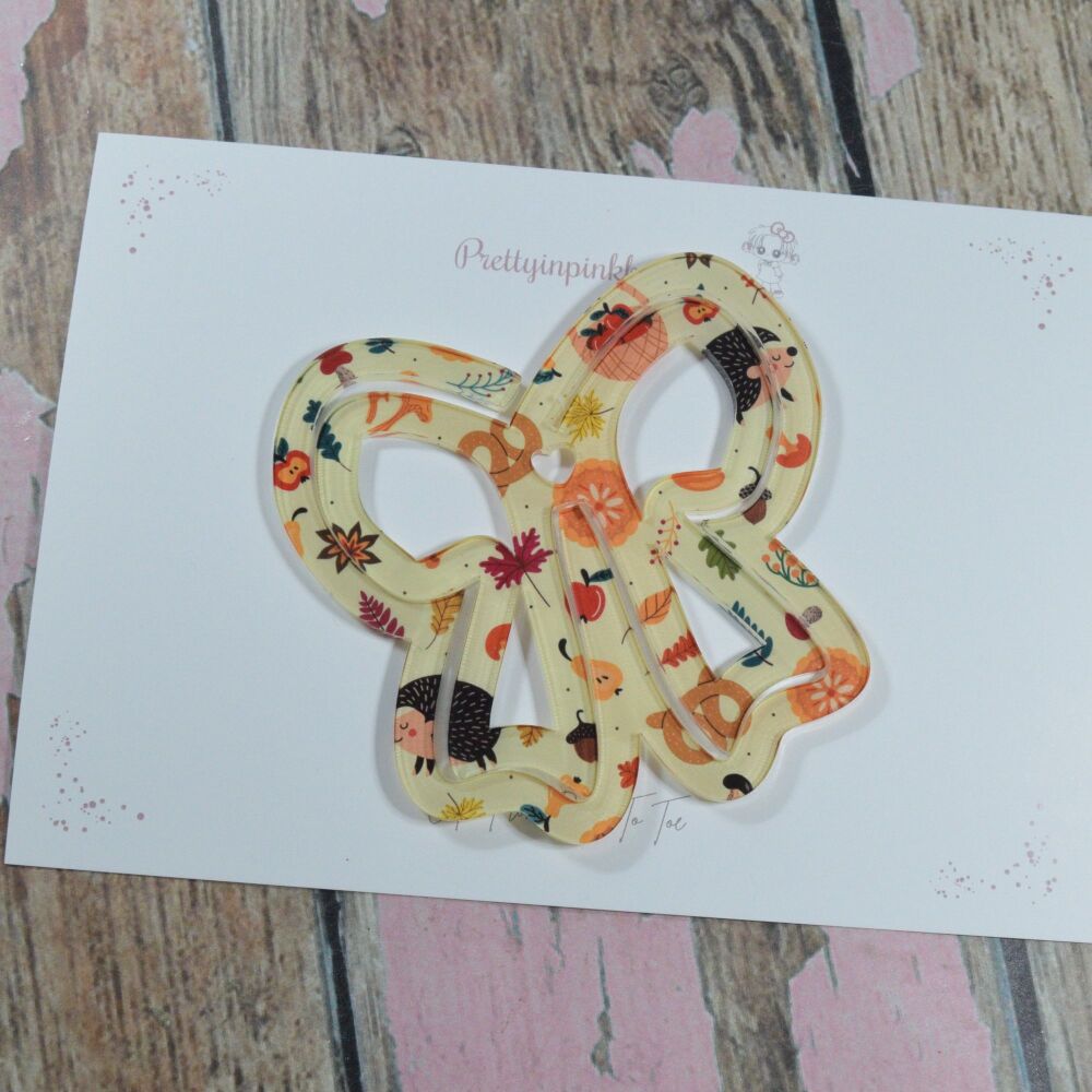 XL Bow Clip Book mark - Woodland Walk